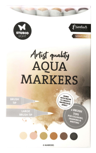 Studio Light - Aqua Markers - Skintones
