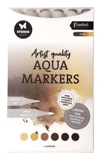 Studio Light - Aqua Markers - Bark