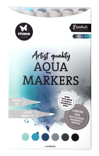 Studio Light - Aqua Markers - Sea & Sky