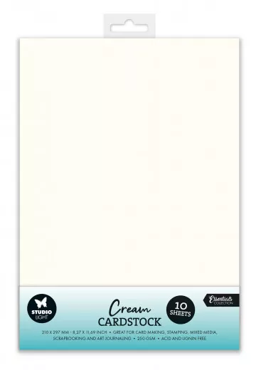 Studio Light - A4 Cardstock - Cream