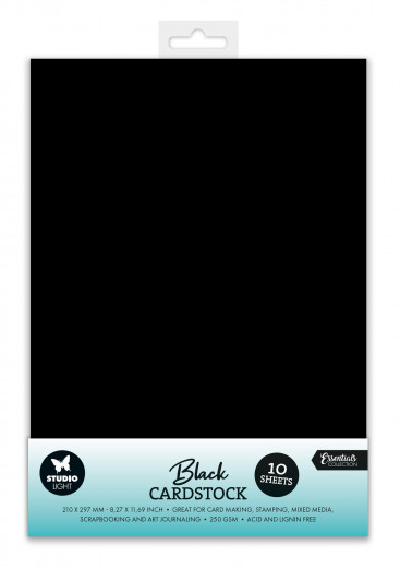 Studio Light - A4 Cardstock - Black