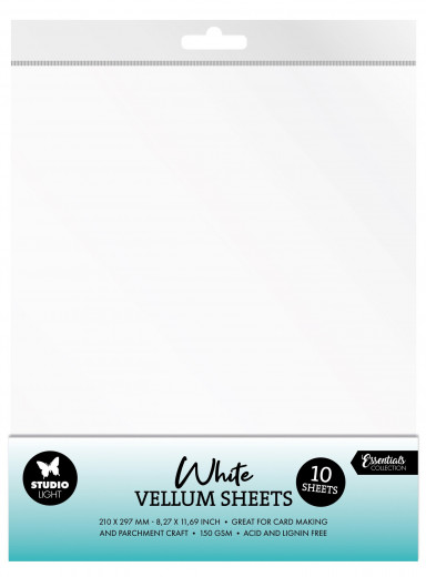 Studio Light Vellum Sheets - Essentials Nr. 03 - White