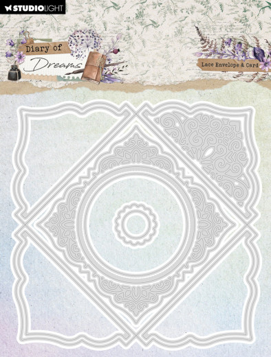 Studio Light - Cutting Dies - Diary of Dreams - Lace Envelope & Card