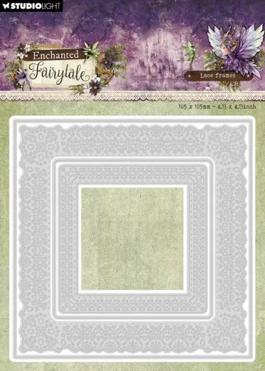 Studio Light - Cutting Dies - Enchanted Fairytale - Lace Frames Square