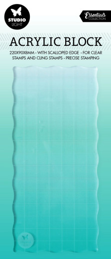 Studio Light Acrylblock für Clear Stamps (15x7cm)