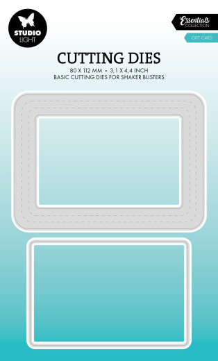Studio Light - Essentials Cutting Dies - Cutting Die For Gift Card Shaker Blister