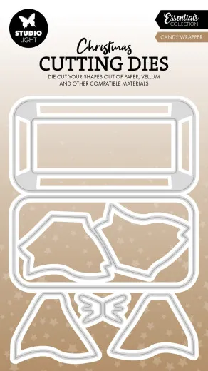 Studio Light - Christmas Cutting Dies - Candy Wrapper