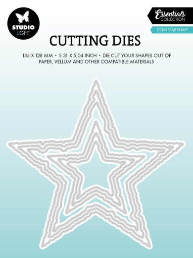 Studio Light - Essentials Cutting Dies - Torn Edge Cutting Die - Torn Star Shape