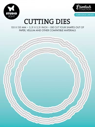 Studio Light - Cutting Dies - Essentials Nr. 913 - Torn Edge Circles