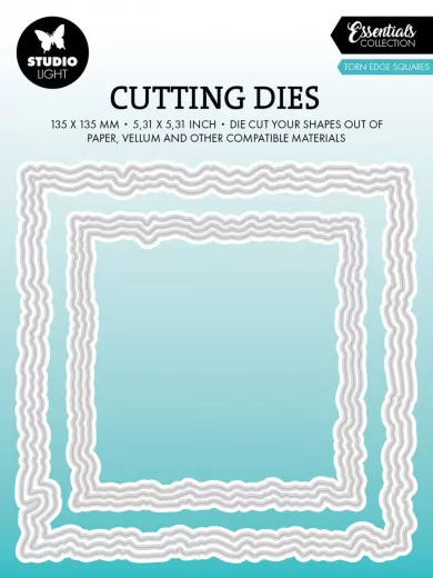 Studio Light - Cutting Dies - Essentials Nr. 914 - Torn Edge Squares