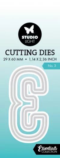 Studio Light - Cutting Dies - Essentials Nr. 920 - Number 3