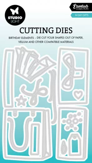 Studio Light - Cutting Dies - Essentials Nr. 932 - B-Day Gifts