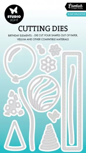 Studio Light - Cutting Dies - Essentials Nr. 933 - B-Day Balloons