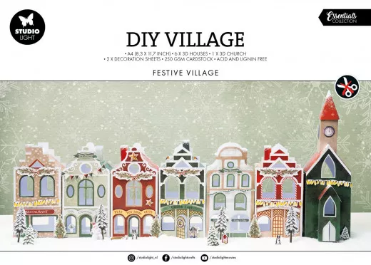 Studio Light A4 DIY Village - Essentials Nr. 237 - Festive Village