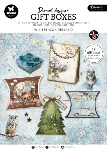 Studio Light - Die-Cut Designer Gift Boxes - Winter Wonderland