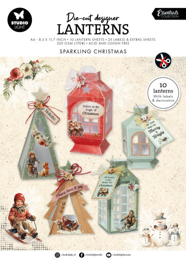 Studio Light - Sparkling Christmas Essentials - Die-cut Designer Lanterns