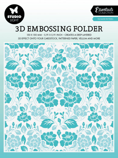 Studio Light Embossing Folder - Essentials Nr. 17 - Flower Pattern