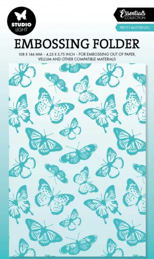 Studio Light Embossing Folder - Essentials Nr. 26 - Pretty Butterflies