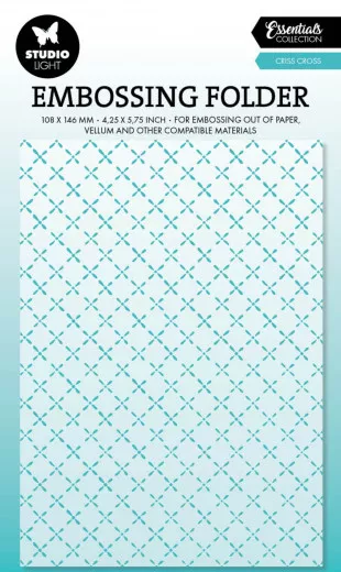 Studio Light Embossing Folder - Essentials Nr. 27 - Criss Cross