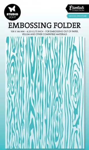 Studio Light Embossing Folder - Essentials Nr. 29 - Wood Structure