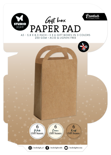 Studio Light - Christmas Gift Box Paper Pad - Giftbag