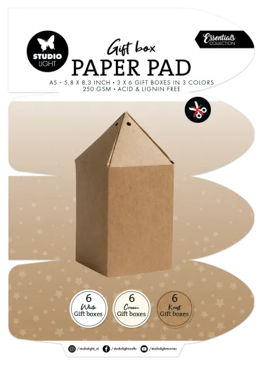 Studio Light - Christmas Gift Box Paper Pad - Gift Box
