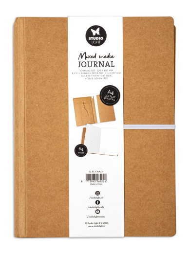Studio Light - Mixed Media Journal A4 - Lay Flat Binding