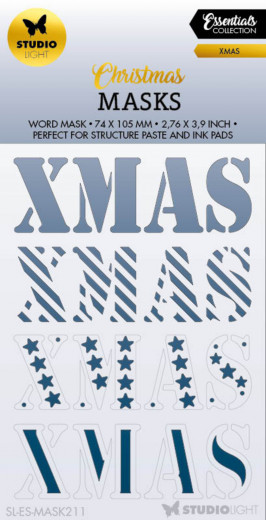 Studio Light Mask Stencil - Essentials Nr. 211 - XMAS