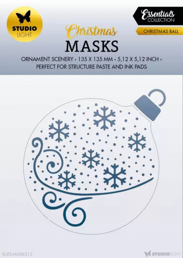 Studio Light Mask Stencil - Essentials Nr. 212 - Christmas Ball