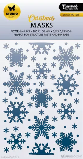 Studio Light Mask Stencil - Essentials Nr. 213 - Snow Pattern