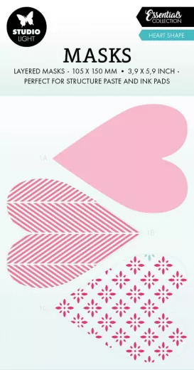 Studio Light - Masks / Stencils - Essentials Nr. 249 - Heart Shape