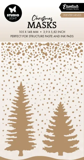 Studio Light - Masks / Stencils - Vintage Christmas - Winter Land
