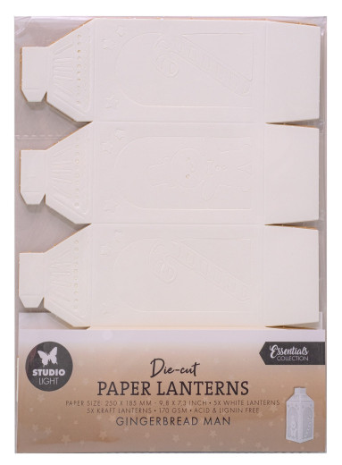 Studio Light - Christmas Die-cut Paper Lanterns - Gingerbread Man