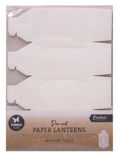 Studio Light - Christmas Die-cut Paper Lanterns - Winter Trees