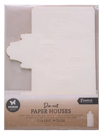 Studio Light - Christmas Die-cut Paper Houses - Classic House