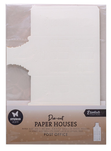 Studio Light - Christmas Die-cut Paper Houses - Post Office