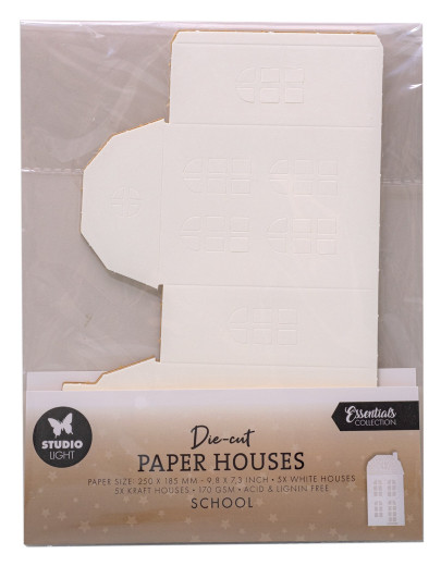 Studio Light - Christmas Die-cut Paper Houses - School