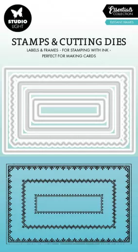 Clear Stamps and Cutting Die - Essentials Nr. 68 - Elegant Frames