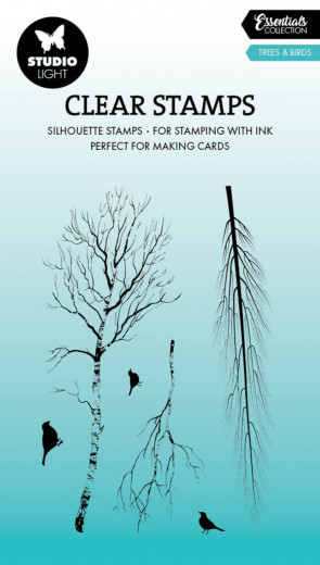 Studio Light Clear Stamps - Essentials Nr. 703 - Trees & Birds Silhouette