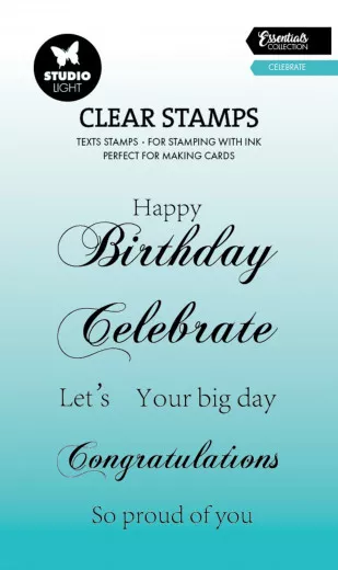 Studio Light - Clear Stamps - Essentials Nr. 744 - Celebrate