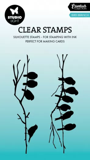 Studio Light - Clear Stamps - Essentials Nr. 785 - Bird Branch Silhouette