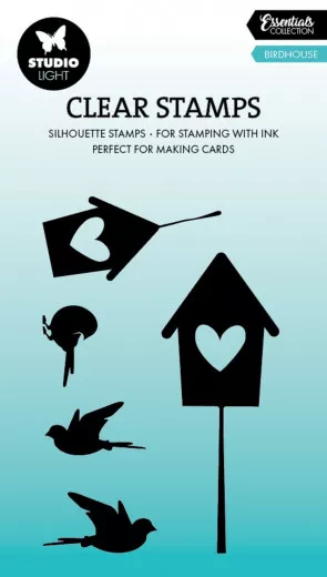 Studio Light - Clear Stamps - Essentials Nr. 787 - Birdhouse Silhouette