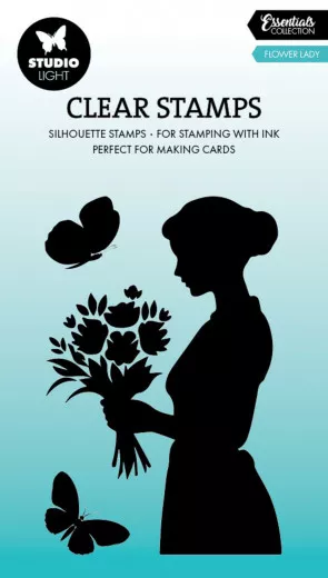 Studio Light - Clear Stamps - Essentials Nr. 788 - Flower Lady Silhouette