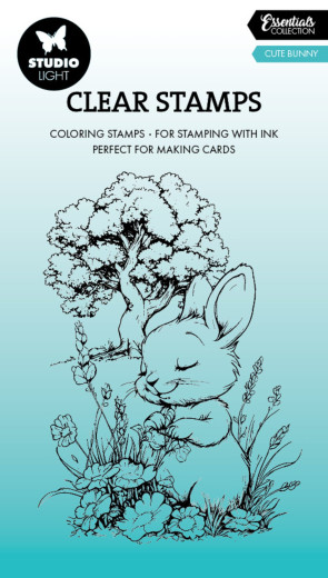 Studio Light - Coloring Clear Stamp - Cute Bunny