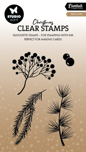 Studio Light - Christmas Clear Stamp - Branches