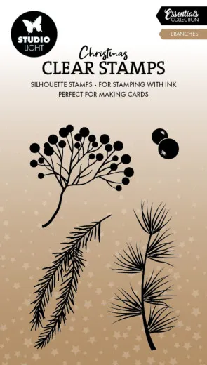 Studio Light - Christmas Clear Stamp - Branches