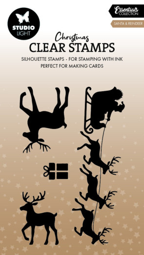 Studio Light - Christmas Clear Stamp - Santa & Rendeer