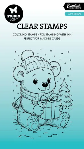 Studio Light - Clear Stamps - Essentials - Winter Bear