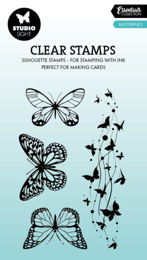 Studio Light - Clear Stamps - Essentials - Butterflies