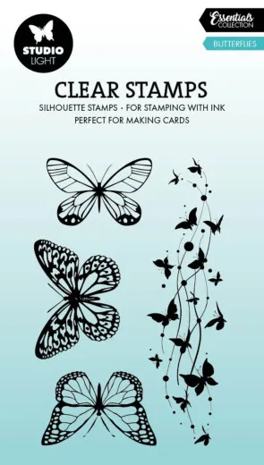 Studio Light - Clear Stamps - Essentials - Butterflies